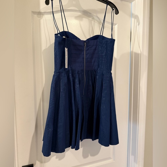 alice + olivia Adara bustier minidress in Royal Blue Sz 8 ✨NWT✨ - Picture 13 of 16